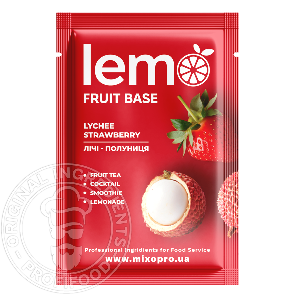 Полуниця-Лічі, LEMO, основа-пюре, 45гр*15шт