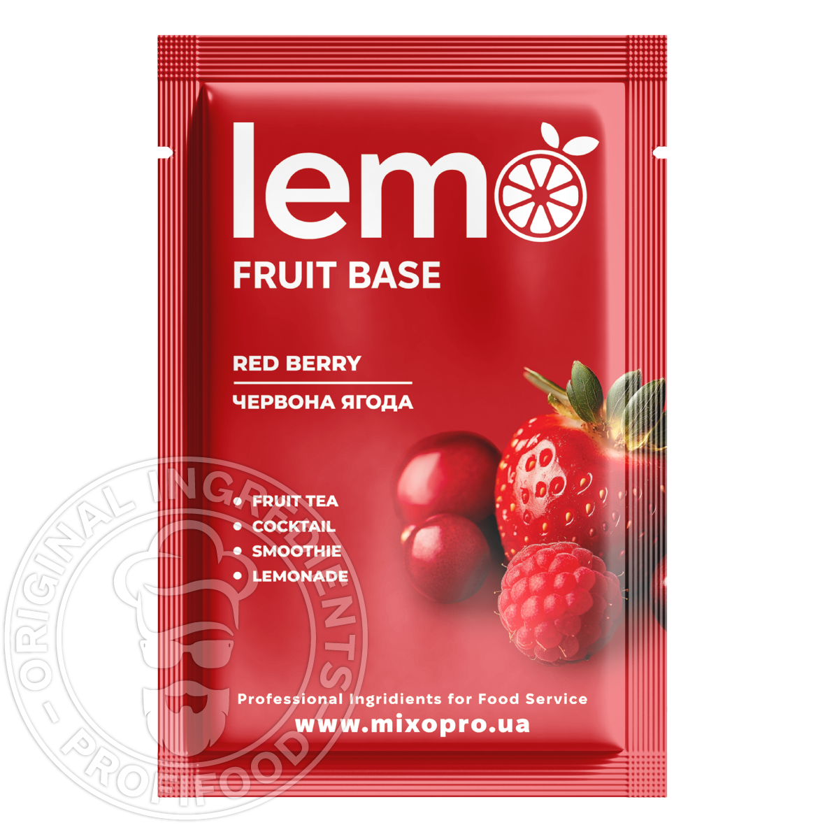 Червона Ягода, LEMO, основа-пюре, 45гр*15шт