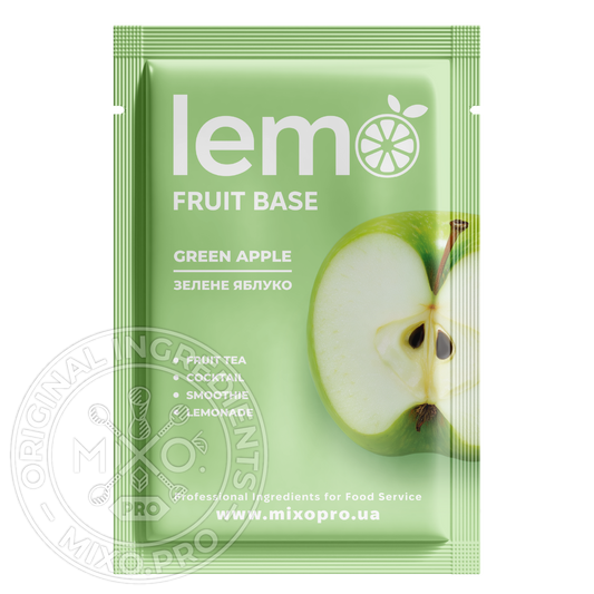 Зелене яблуко, LEMO, основа-пюре, 45гр*15шт