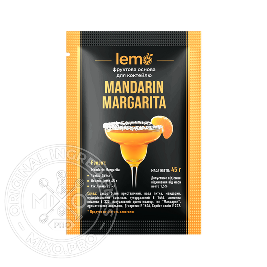 Маргарита-мандарин, LEMO, коктейльна основа, 45гр*15шт