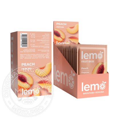 Персик, LEMO, основа-пюре, 45гр*15шт