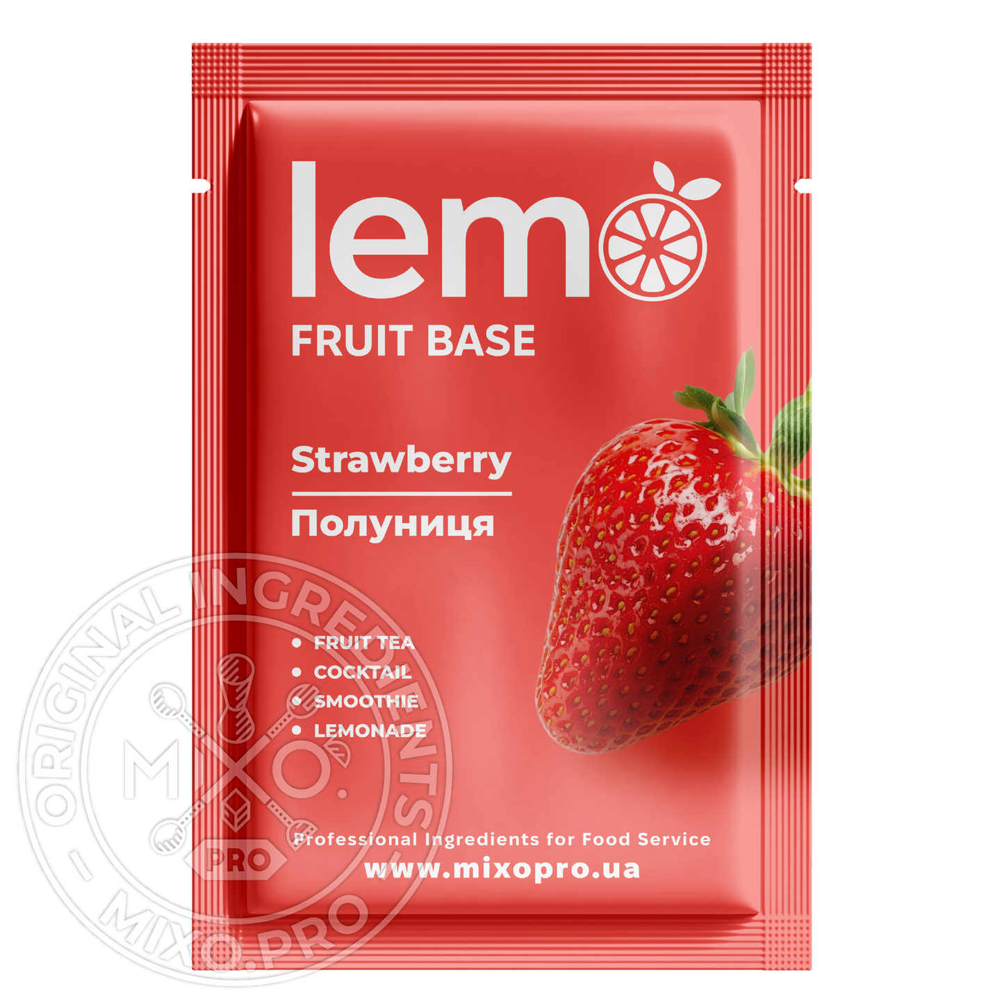 Полуниця, LEMO, основа-пюре, 45гр*15шт