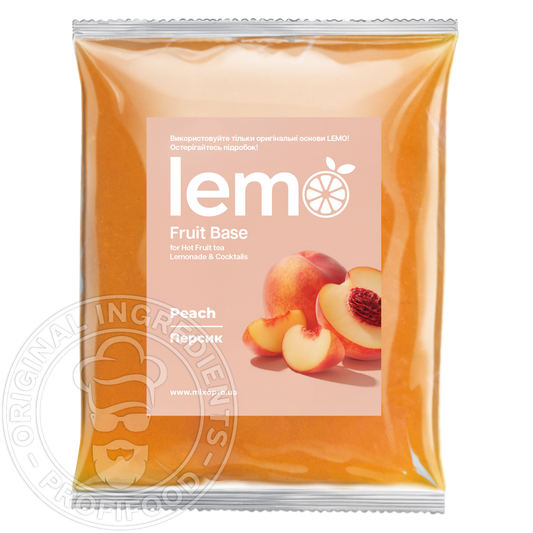 Персик, LEMO, основа-пюре, 1кг