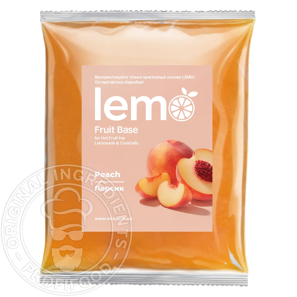Персик, LEMO, основа-пюре, 1 кг