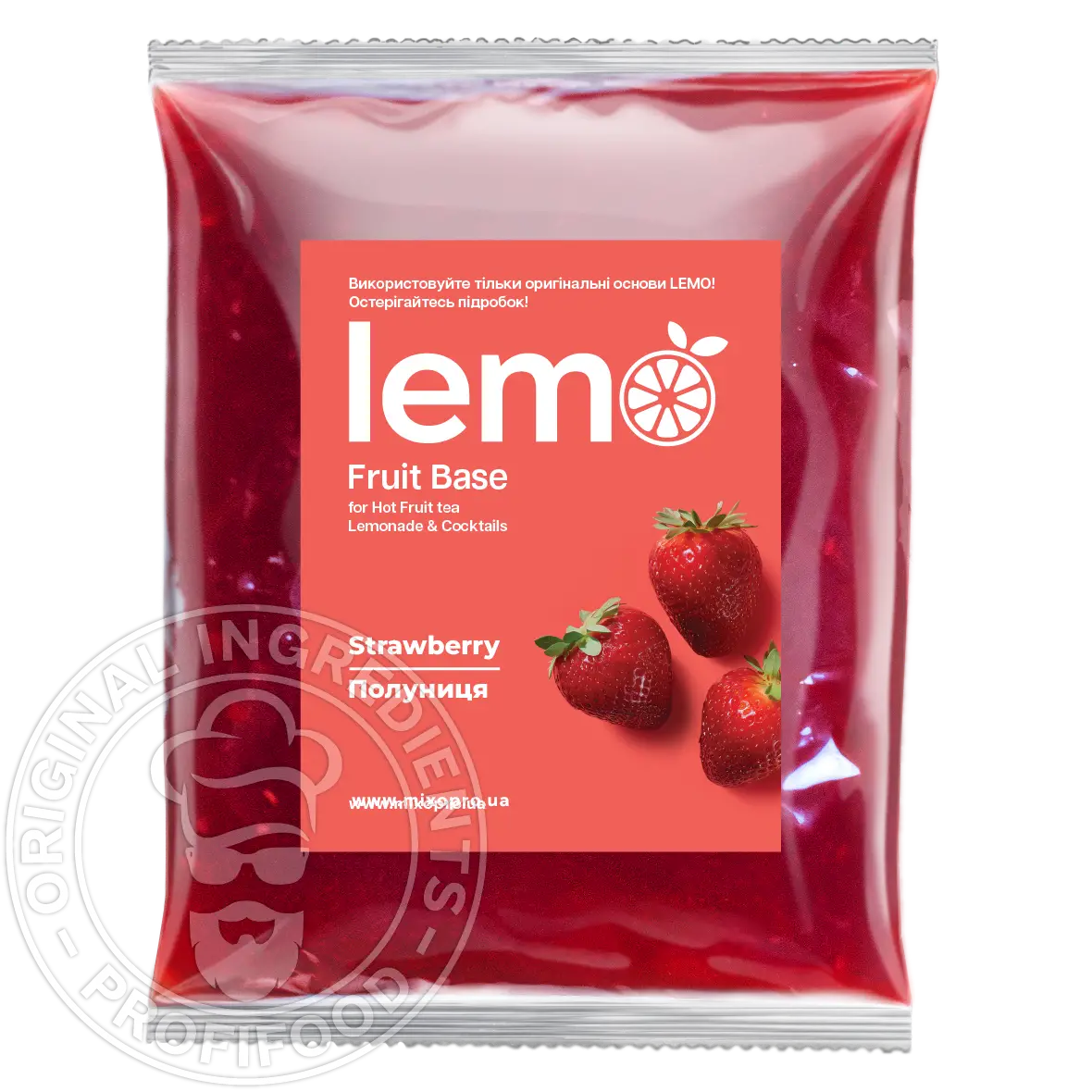 Клубника, LEMO, основа-пюре, 1 кг