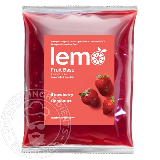 Клубника, LEMO, основа-пюре, 1 кг
