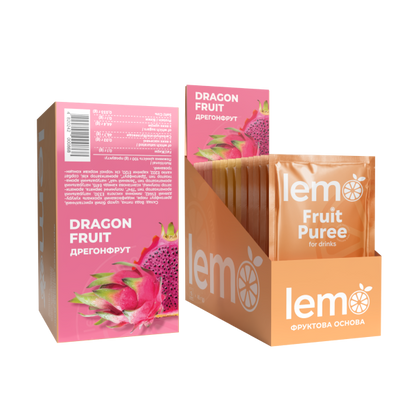 Драгонфрут, LEMO, основа-пюре, 45гр*15шт