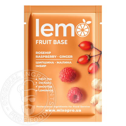 Шипшина-Малина-Імбир, LEMO, основа-пюре, 45гр*15шт