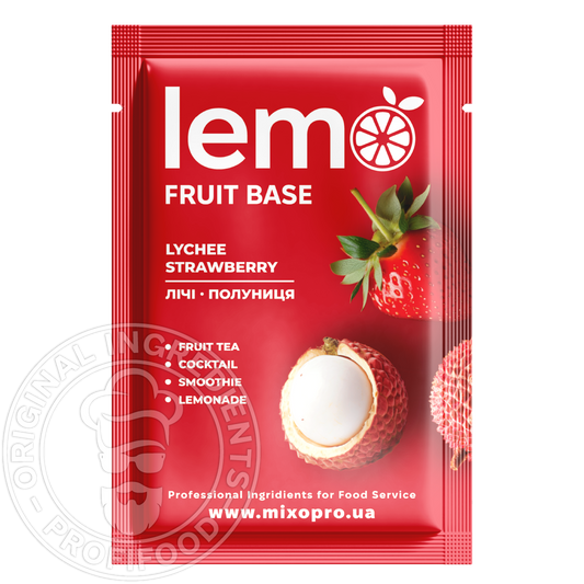 Полуница-Личи, LEMO, основа-пюре, 45гр*15шт