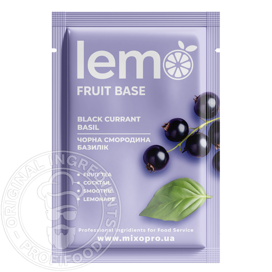 Черная смородина - базилик, LEMO, основа-пюре, 45гр*15шт