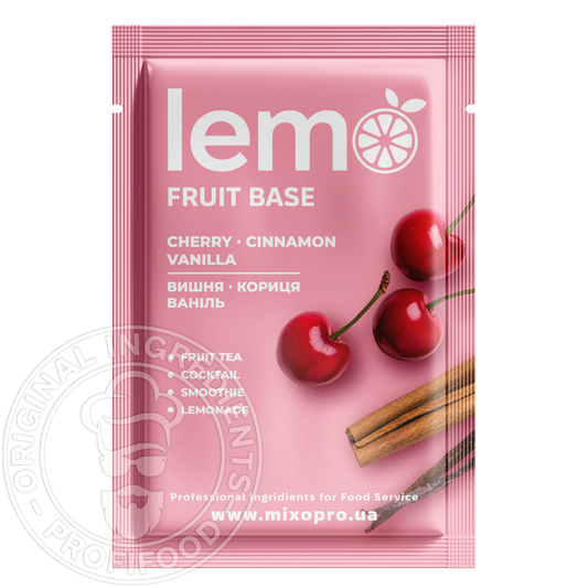 Вишня-Кориця-Ваніль, LEMO, основа-пюре, 45гр*15шт