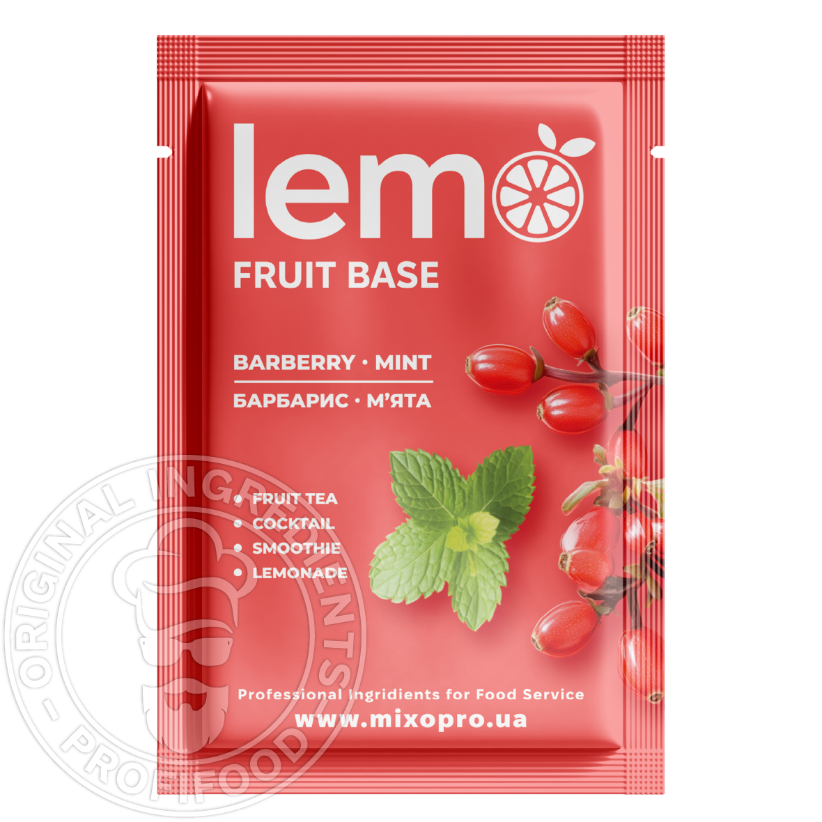Барбарис-М'ята, LEMO, основа-пюре, 45гр*15шт
