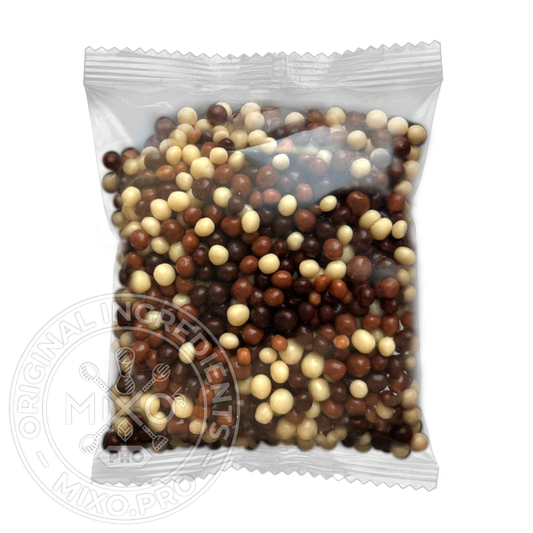 Хрусткі шоколадні кульки мікс 5 мм,100 г