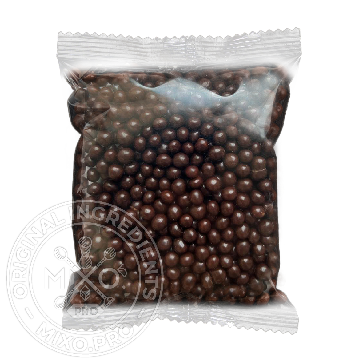 Хрусткі шоколадні кульки чорні 5 мм, 100 г