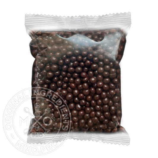 Хрусткі шоколадні кульки чорні 5 мм, 100 г