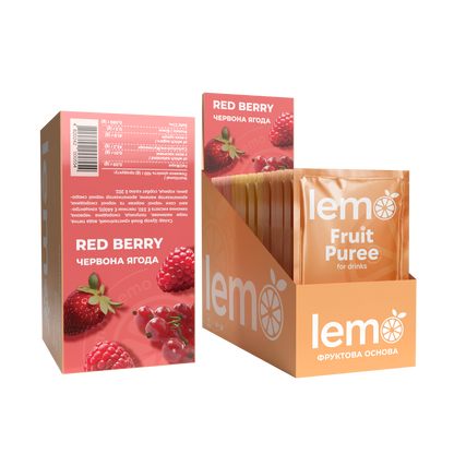 Червона Ягода, LEMO, основа-пюре, 45гр*15шт