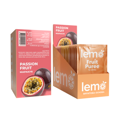 Маракуйя, LEMO, основа-пюре, 45гр*15шт