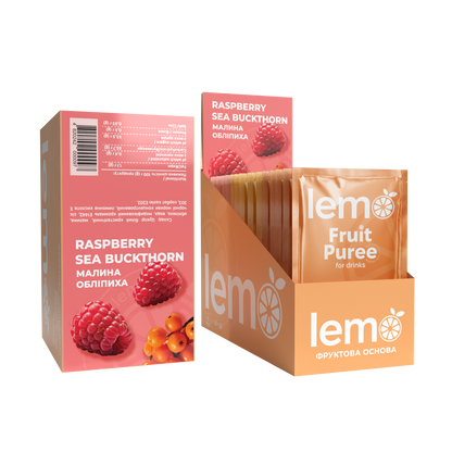 Обліпиха-Малина, LEMO, основа-пюре, 45гр*15шт