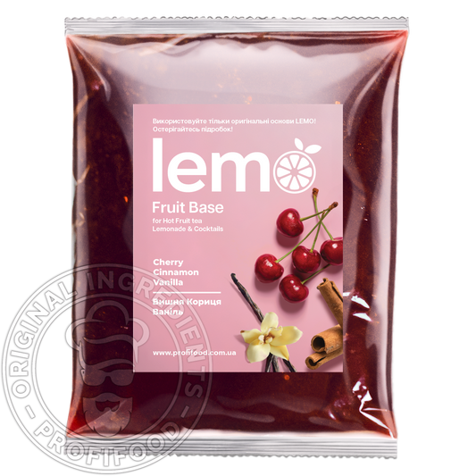 Вишня-Кориця-Ваніль, LEMO, основа-пюре, 1кг
