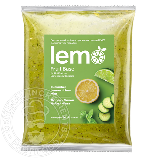 Огурец-ментол-лайм-лимон, LEMO, основа-пюре, 1кг