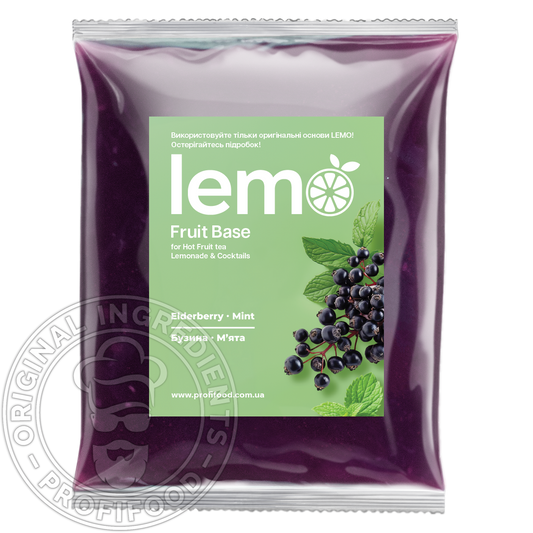 Ягоды Бузины с Мятой, LEMO, основа-пюре, 1кг